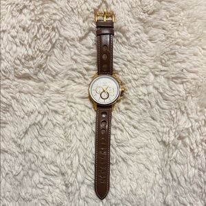 Invicta 16011 Men's S1 Rally Quartz Chrono 48MM White Dial Brown Leather Watch